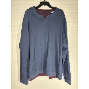 Island-Dreams - Tommy Bahama Reversible Pullover Sweatshirt Blue 3XB 3XLB